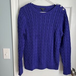 Lands End cable sweater, Size L